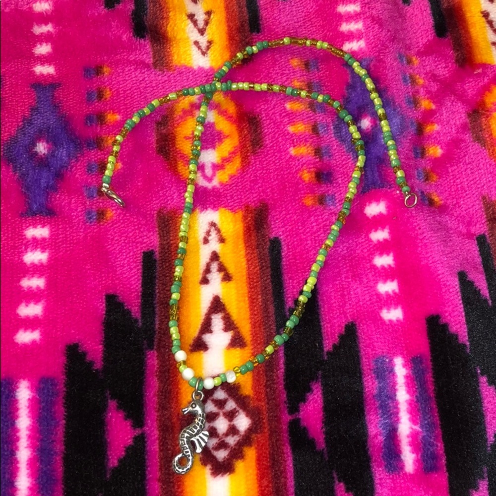 Hand made seahorse pendant necklace